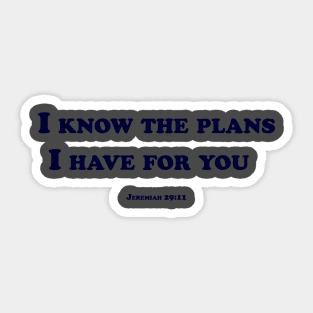 I know the plans for you Sticker